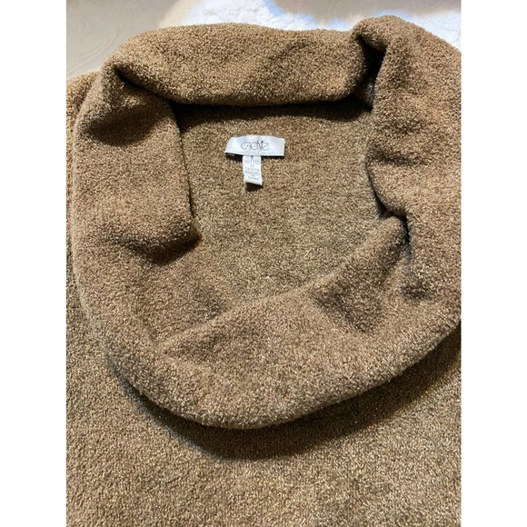 Caché sleeveless cowl neck sweater Java color with gold tones sz small - Picture 4 of 4